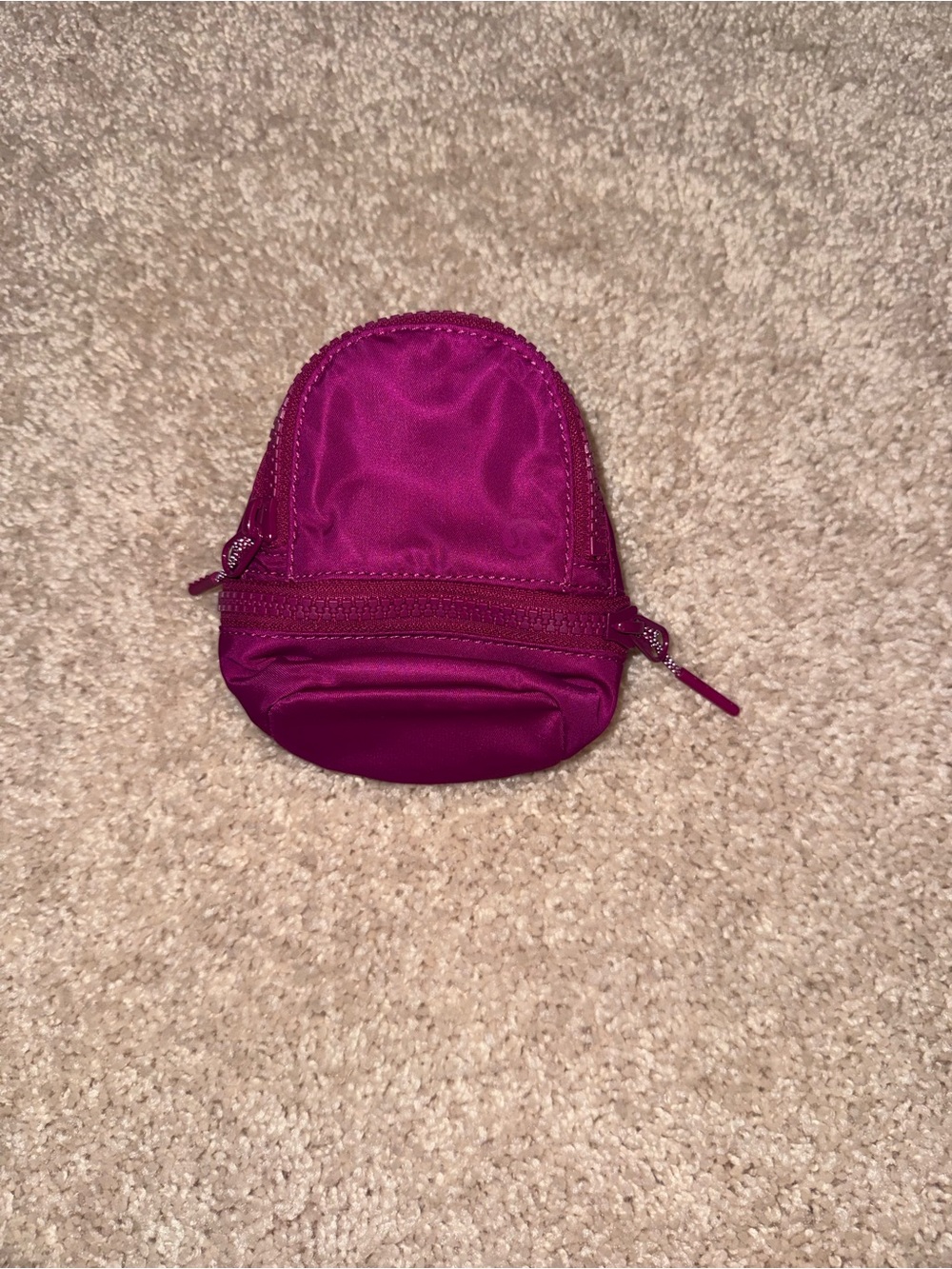 Lululemon Magenta Mini Zipper Pouch